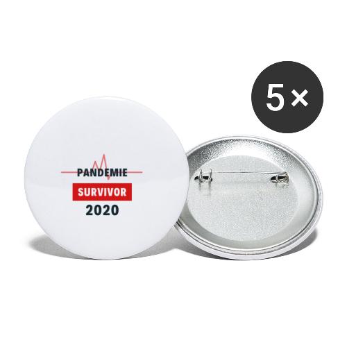 Pandemie Survivor - Buttons klein 25 mm (5er Pack)