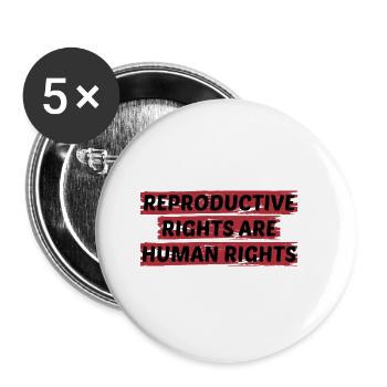 Reproductive Rights Are Human Rights Bisexual Tran - Buttons klein 25 mm (5er Pack) - Weiß - Vorne