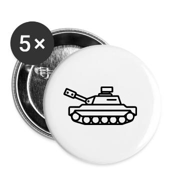 tank - Buttons small 1''/25 mm (5-pack) - white - Front
