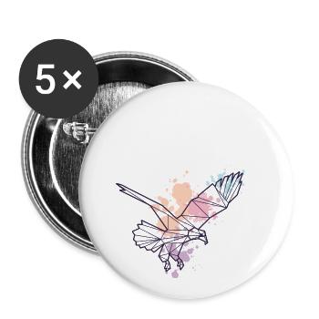Flying Eagle - Buttons small 1''/25 mm (5-pack) - white - Front
