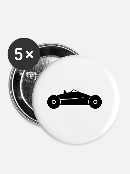 Altes Auto - Buttons klein 25 mm (5er Pack) - Weiß