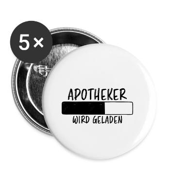 Apotheker Spruch Beruf Lustiges Apotheker Geschenk - Buttons klein 25 mm (5er Pack) - Weiß - Vorne