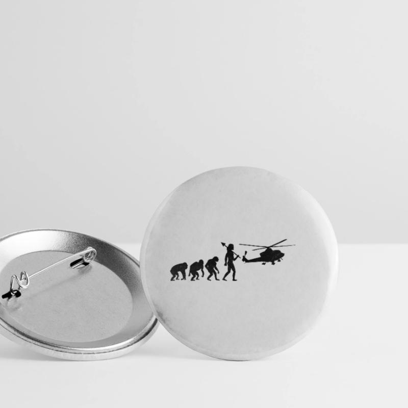 Evolution Hubschrauber Flieger Pilot Chopper Hubschrauber Buttons klein 25 mm (5er Pack)