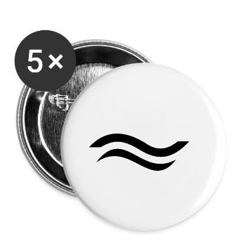 Finn Dinghy Class Sign - Buttons small 1''/25 mm (5-pack) - white - Front