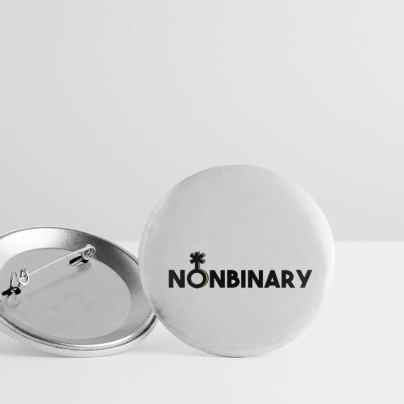 Nonbinary symbol and font Nonbinary nonbinary Buttons small 1''/25 mm (5-pack)