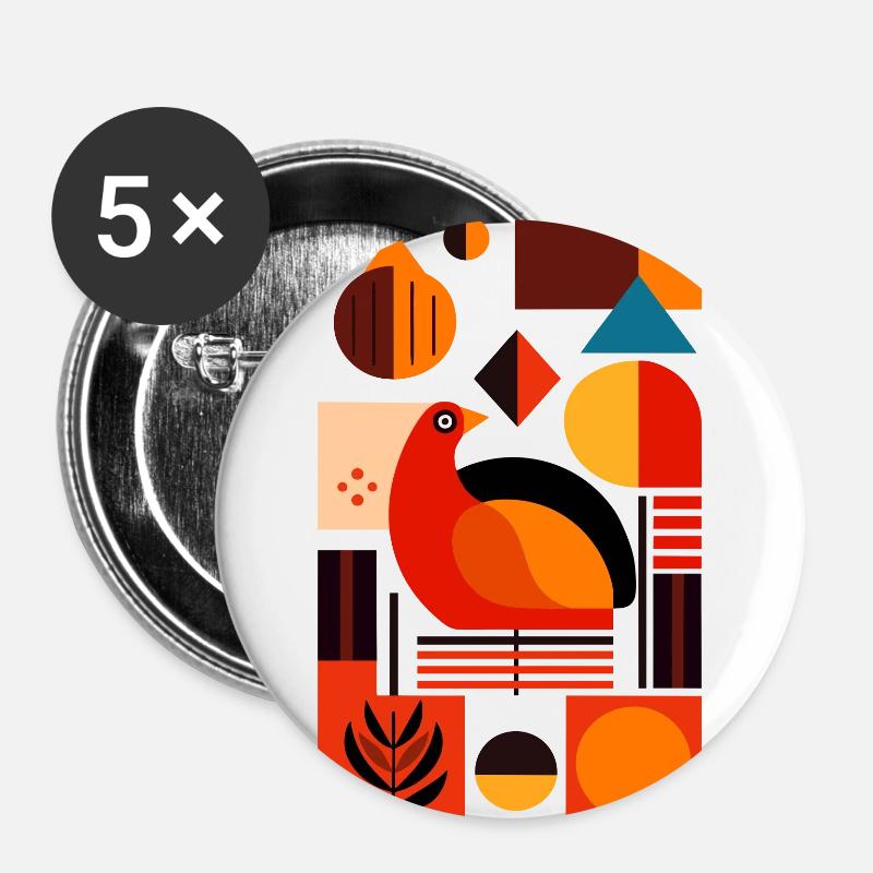 Thanksgiving - Buttons small 1''/25 mm (5-pack) - white