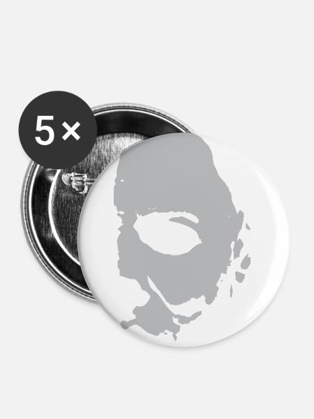 MM - Buttons klein 25 mm (5er Pack) - Weiß