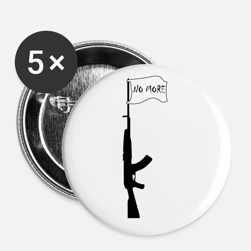 nicht mehr - Buttons klein 25 mm (5er Pack) - Weiß