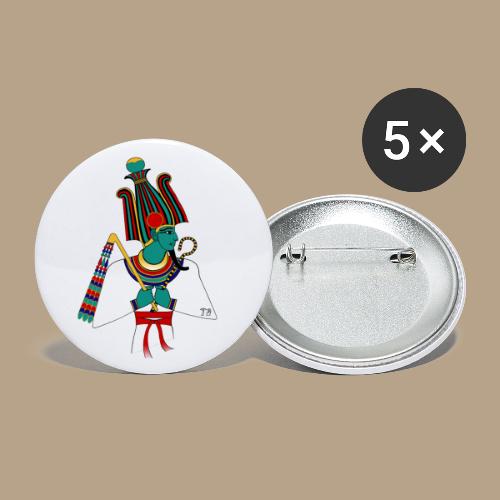 Osiris I altägyptische Gottheit - Buttons klein 25 mm (5er Pack)