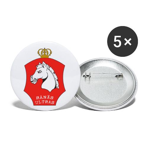 ultras RÖD - Små knappar 25 mm (5-pack)