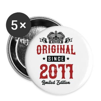 2011 limited edition - Buttons small 1''/25 mm (5-pack) - white - Front
