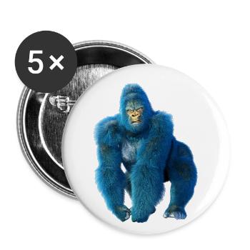 Gorilla Power - Buttons small 1''/25 mm (5-pack) - white - Front