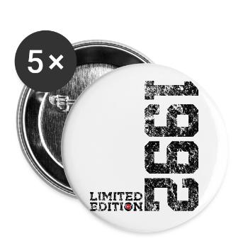 34TH BIRTHDAY 34 YEARS LIMITED EDITION 1992 - Buttons small 1''/25 mm (5-pack) - white - Front