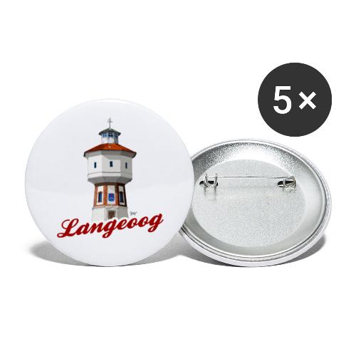 Bronko55 No.59 – Langeoog Wasserturm - Buttons klein 25 mm (5er Pack)