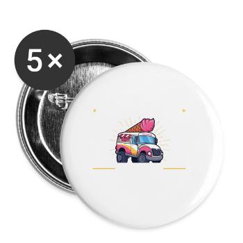 Xxxx Vêtements de marathon de coureur - Lot de 5 petits badges (25 mm) - blanc - Devant