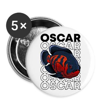 Oscar Fish 80's Style Monster Fish Keeper - Buttons small 1''/25 mm (5-pack) - white - Front