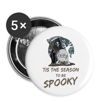 Grim Reaper Horror - Buttons small 1''/25 mm (5-pack) - white - Front