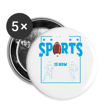 This sports legend is now 24, rugby game 24. - Buttons small 1''/25 mm (5-pack) - white - Front