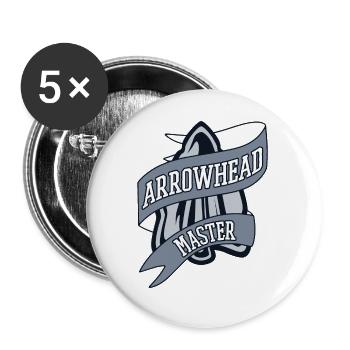 Arrowhead Master Hunting Tips Arrowhead Hunter - Buttons small 1''/25 mm (5-pack) - white - Front