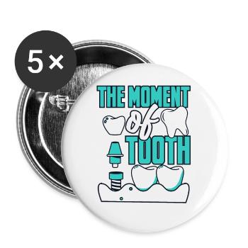 The Moment Of Tooth Dental Laboratory Dental Laboratory - Buttons small 1''/25 mm (5-pack) - white - Front