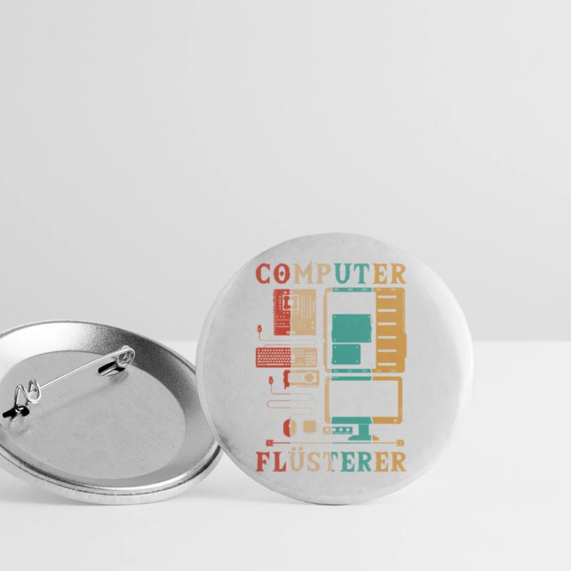 Computer Whisperer Computer Scientist Admin Buttons small 1''/25 mm (5-pack)