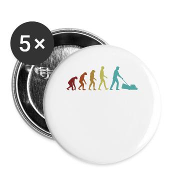 Gardening Evolution Horticulture Allotment Garden - Buttons small 1''/25 mm (5-pack) - white - Front