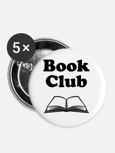 Buchgemeinschaft - Buttons klein 25 mm (5er Pack) - Weiß