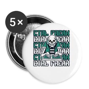 CTRL Freak Software Developer Developer - Buttons small 1''/25 mm (5-pack) - white - Front
