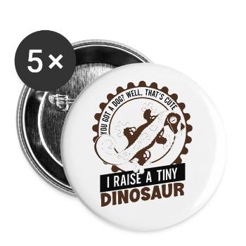 Crown Gecko Reptile Gecko Terrarium Pet - Buttons small 1''/25 mm (5-pack) - white - Front
