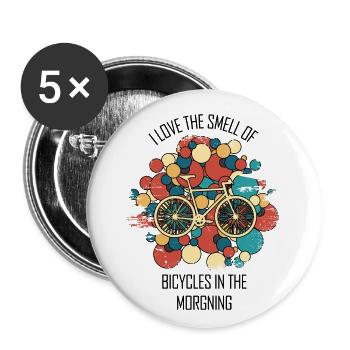Bicycle Repair Bicycle Mechanic Bicycle Mechanic - Buttons small 1''/25 mm (5-pack) - white - Front