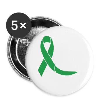 Seien Sie freundlich zu Ihrem Verstand Bewusstsein für psychische Gesundheit - Buttons klein 25 mm (5er Pack) - Weiß - Vorne
