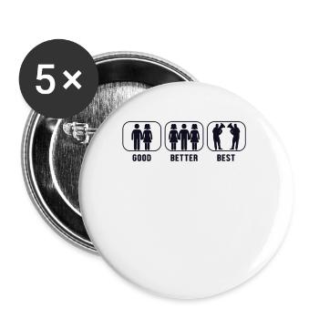 Good Better Best Euphonium Instrument Euphonist - Buttons small 1''/25 mm (5-pack) - white - Front