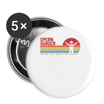 Opernsänger mehr als ein Beruf Vocalist Lover - Lot de 5 petits badges (25 mm) - blanc - Devant