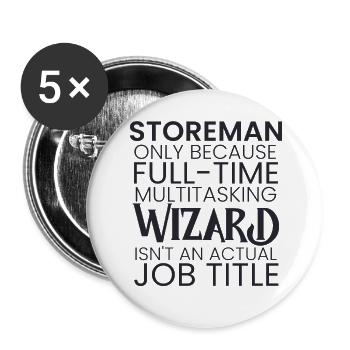 Storeman multitasking Wizard - Buttons small 1''/25 mm (5-pack) - white - Front