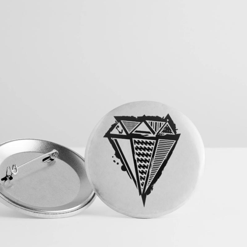 A diamond graffiti with different patterns Buttons small 1''/25 mm (5-pack)
