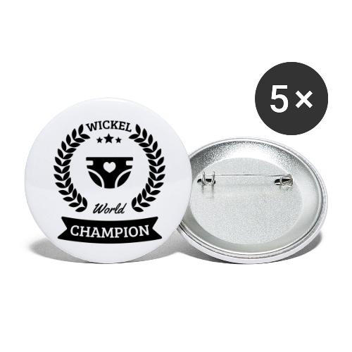 Baby Wickel World Champion - Buttons klein 25 mm (5er Pack)