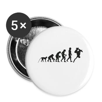 Evolution Skate - Buttons klein 25 mm (5er Pack) - Weiß - Vorne