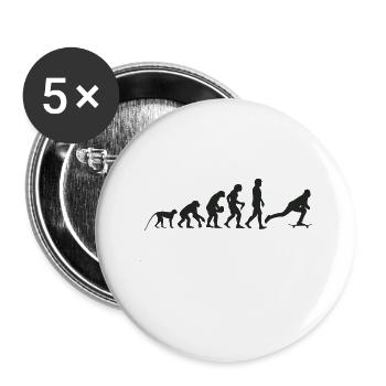 Evolution Skate - Buttons klein 25 mm (5er Pack) - Weiß - Vorne