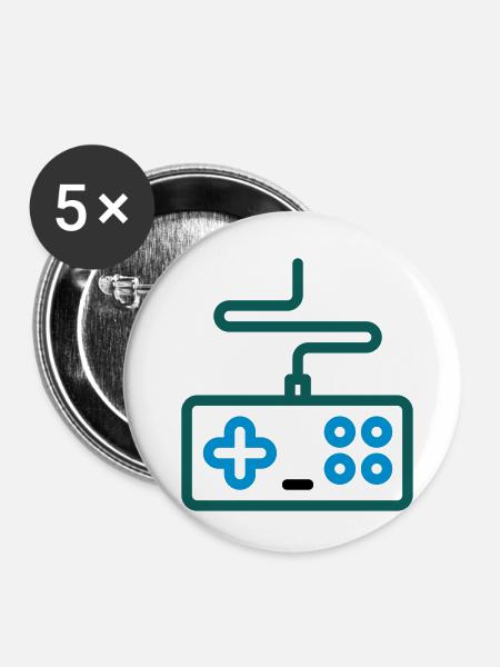 Gaming / eSports / Kontroller - Buttons klein 25 mm (5er Pack) - Weiß