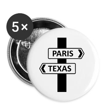 Paristexas blak - Buttons small 1''/25 mm (5-pack) - white - Front