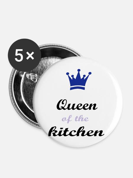 Kochen - Buttons klein 25 mm (5er Pack) - Weiß