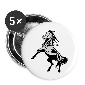 blockedTitle - Lot de 5 petits badges (25 mm) - blanc - Devant