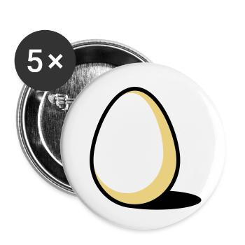 An Egg - Lot de 5 petits badges (25 mm) - blanc - Devant