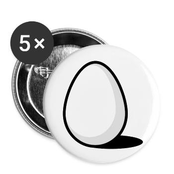 An Egg - Lot de 5 petits badges (25 mm) - blanc - Devant