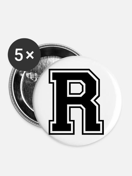 r - Buttons klein 25 mm (5er Pack) - Weiß