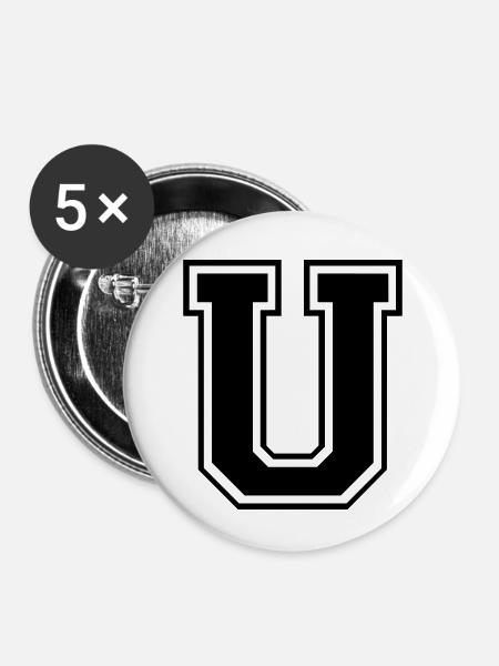 u - Buttons klein 25 mm (5er Pack) - Weiß