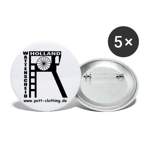 Zeche Holland (Wattenscheid) - Buttons klein 25 mm (5er Pack)