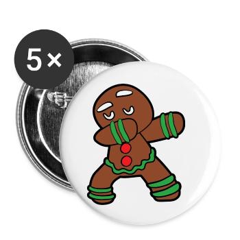 Christmas - Buttons small 1''/25 mm (5-pack) - white - Front