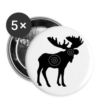 moose - Buttons small 1''/25 mm (5-pack) - white - Front