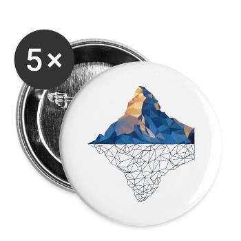 Matterhorn - Buttons small 1''/25 mm (5-pack) - white - Front